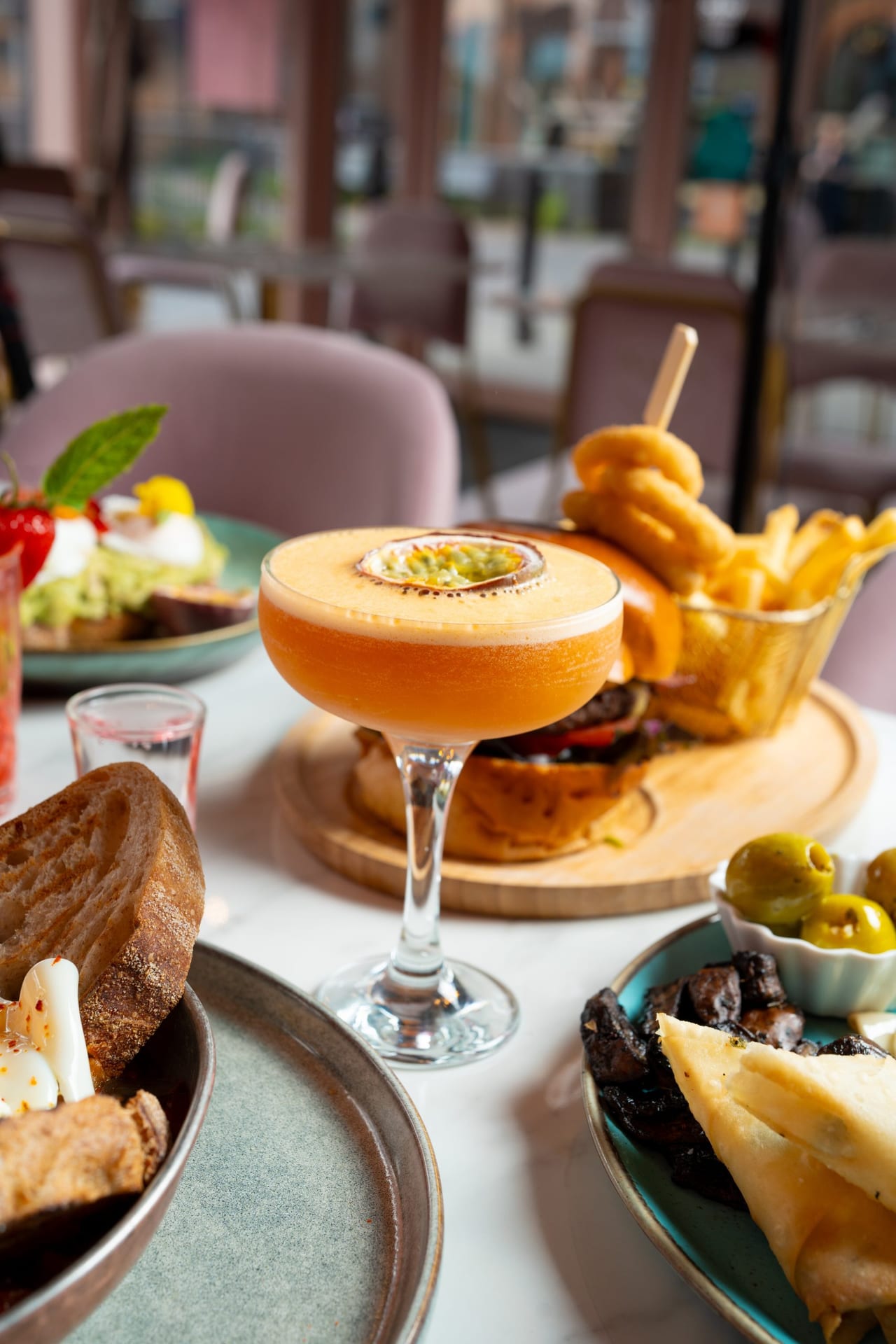 Interior of Kyla's Cafe Bistro in Canary Wharf London